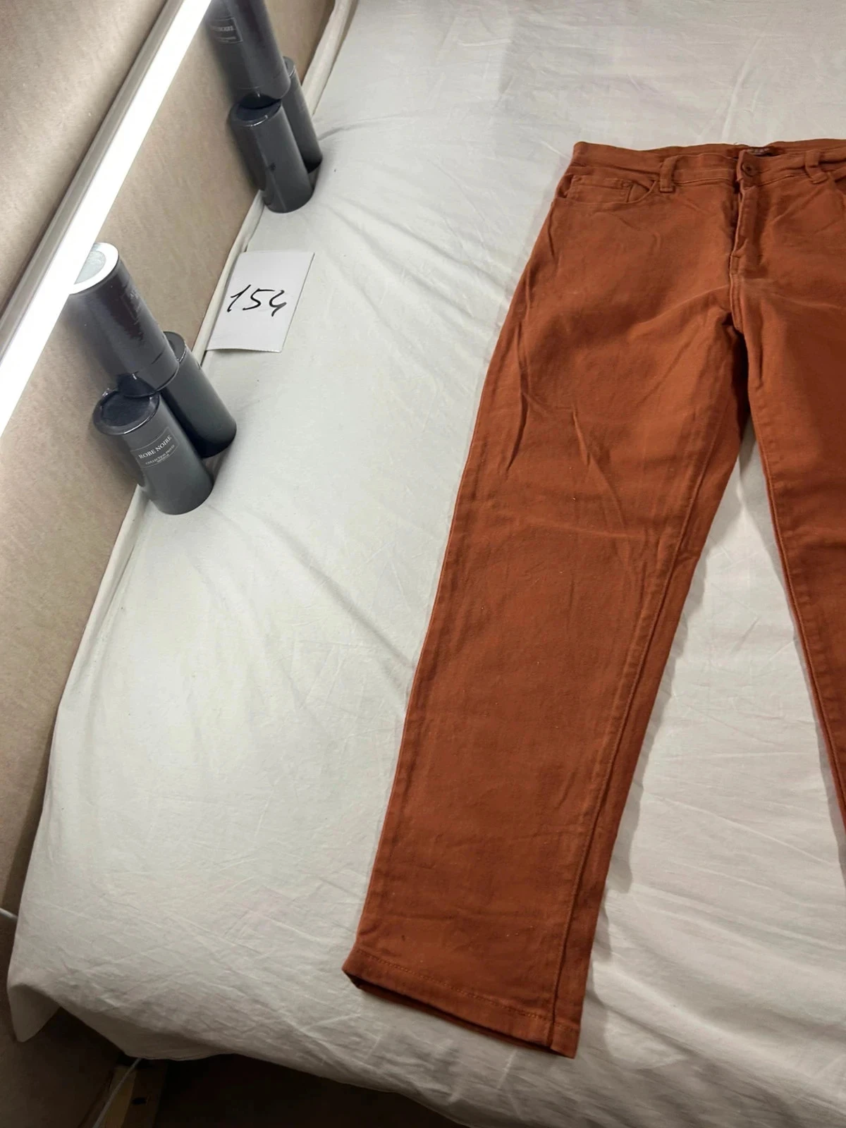 Brown orange high-waisted Voggo jeans – photo 3